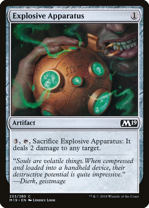 Explosive Apparatus – Core 2019 (M19-233) Magic: The Gathering card