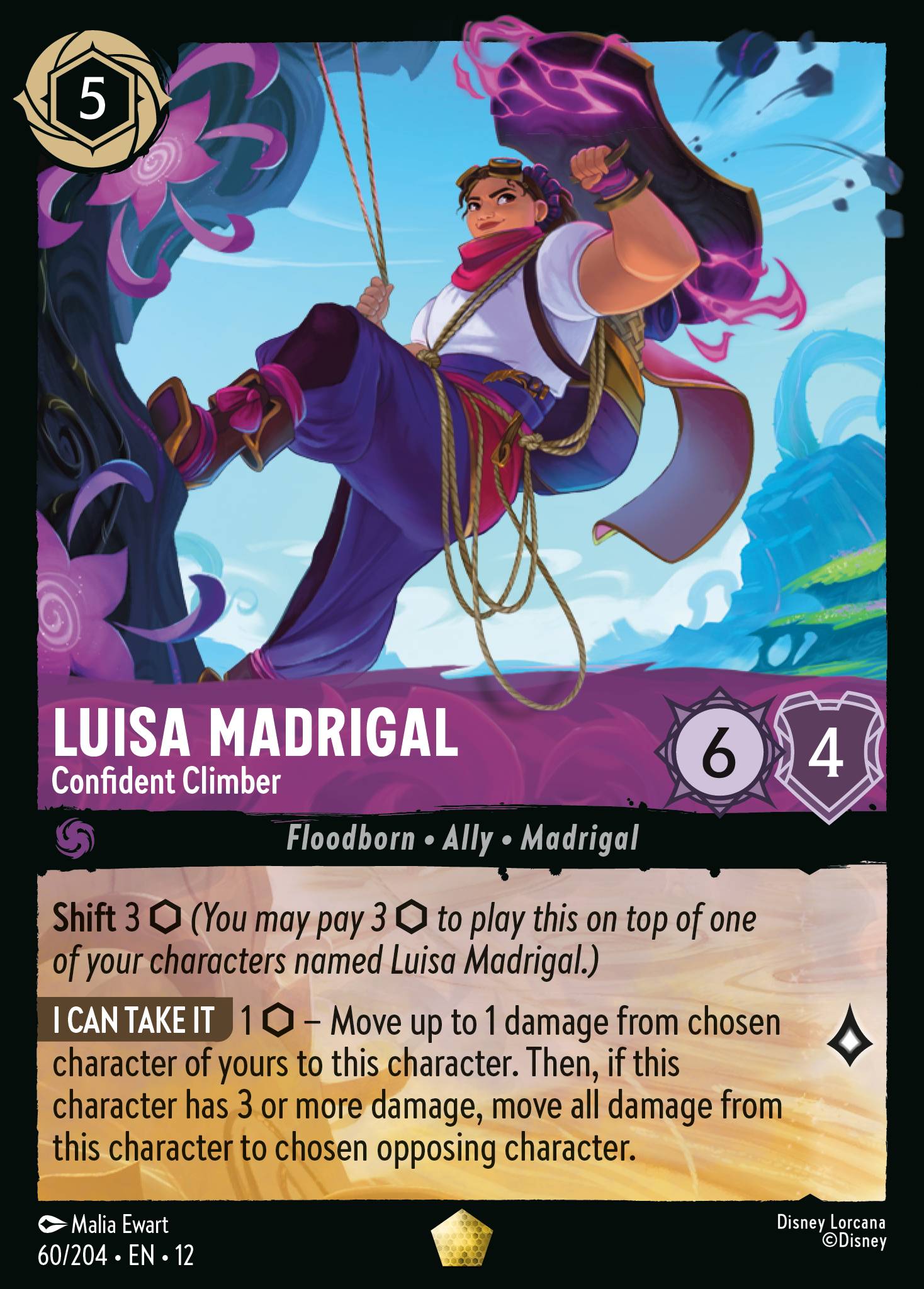 Luisa Madrigal - Confident Climber — Wilds Unknown (12WIL-60) Disney Lorcana card Imagen principal del producto