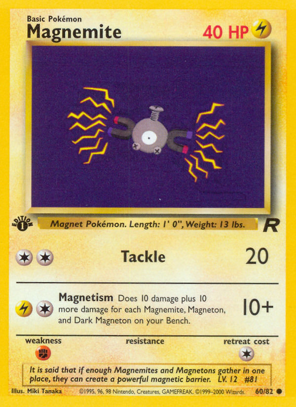 Magnemite – Team Rocket 60 – Pokémon TCG single card Image principale du produit