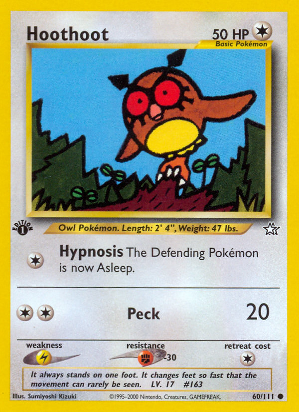 Hoothoot – Neo Genesis 60 – Pokémon TCG single card Hoofdafbeelding