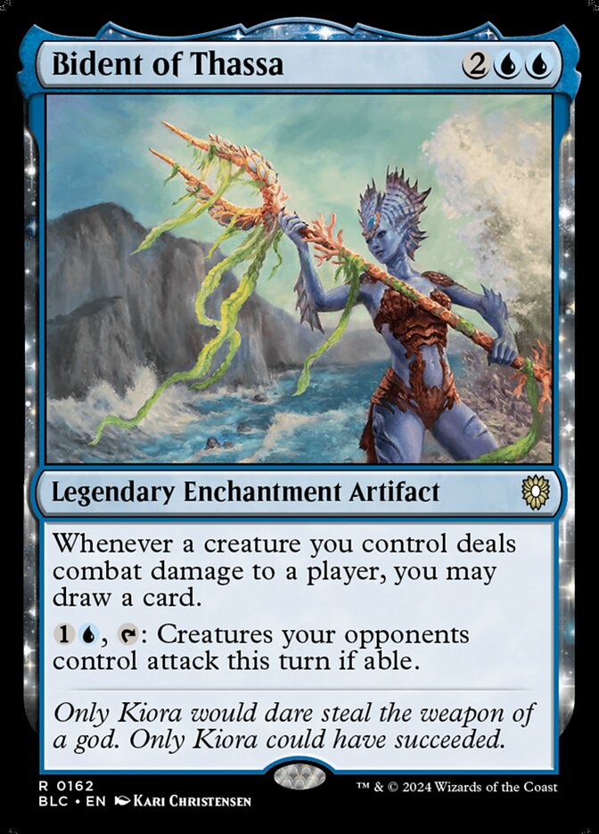 Bident of Thassa - Commander: Bloomburrow (Rare) [BLC-162]