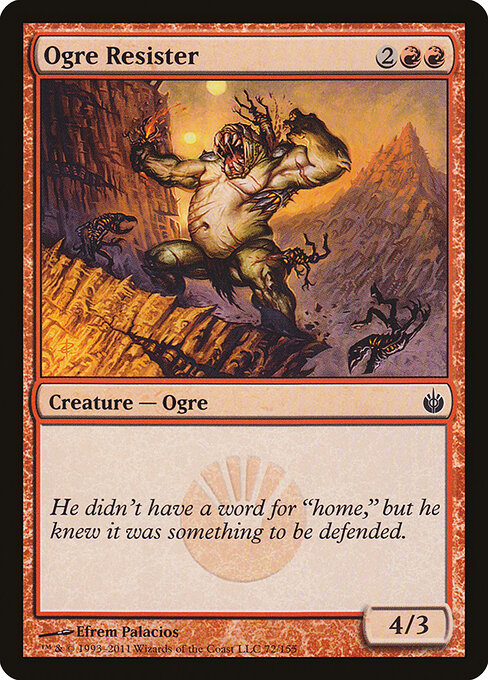Ogre Resister – Mirrodin Besieged (MBS-72) Magic: The Gathering card