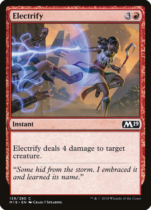 Electrify – Core Set 2019 (M19-139) Magic: The Gathering card | LC-REM-20260804-15150881505612-60bee89d-d916-4095-830f-6270f8c4f0d8