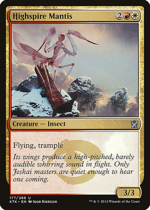 Highspire Mantis – Khans of Tarkir (KTK-177) Magic: The Gathering card | LC-REM-20260804-15339579933004-60d3708b-dd40-4515-bf8f-36cbc5de6b67