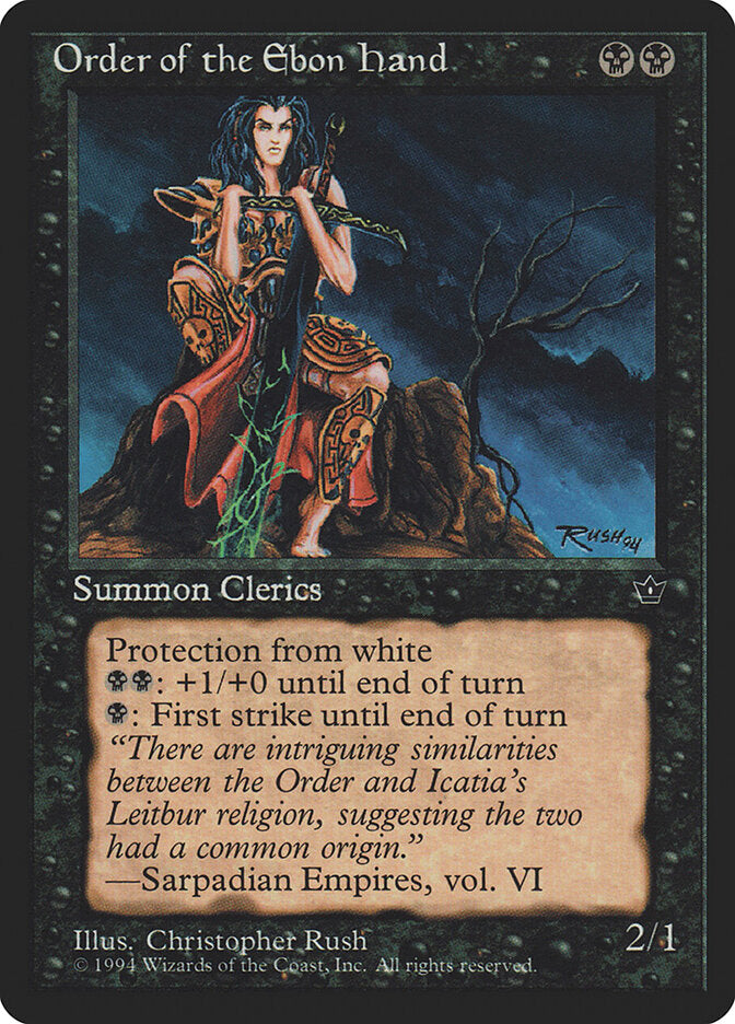 Magic-kaart Order of the Ebon Hand FEM-42b uit Fallen Empires (Common) Hauptbild
