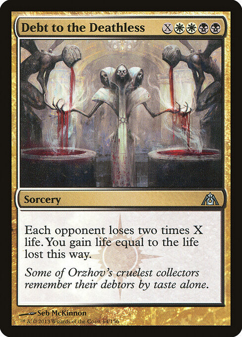 Debt to the Deathless – Dragon's Maze (DGM-64) Magic: The Gathering card Main image