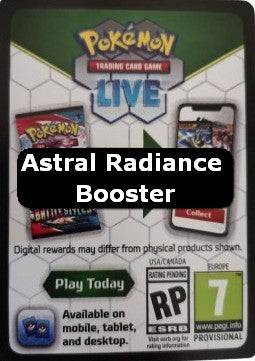 Live Code Card (Booster) - Astral Radiance (Online Code Card) Hoofdafbeelding