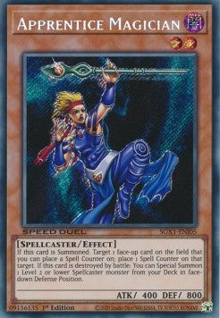 Apprentice Magician (V.2 - Secret Rare) - Speed Duel GX: Duel Academy Box (Secret Rare) [SGX1-I05] Hover Image