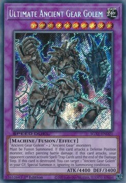 Ultimate Ancient Gear Golem (V.2 - Secret Rare) - Speed Duel GX: Duel Academy Box (Secret Rare) [SGX1-D21] Hover Image