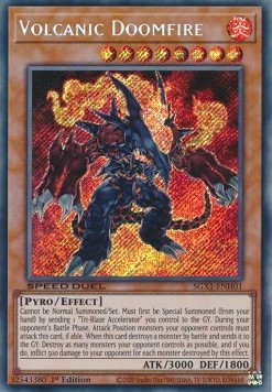 Volcanic Doomfire (V.2 - Secret Rare) - Speed Duel GX: Duel Academy Box (Secret Rare) [SGX1-H01] Hauptbild
