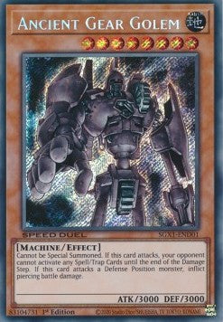 Ancient Gear Golem (V.2 - Secret Rare) - Speed Duel GX: Duel Academy Box (Secret Rare) [SGX1-D01] Hoofdafbeelding