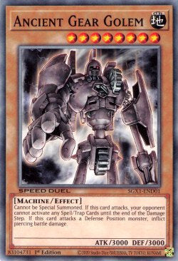 Ancient Gear Golem (V.1 - Common) - Speed Duel GX: Duel Academy Box (Common) [SGX1-D01] Hover Image