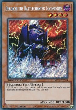 Dekoichi the Battlechanted Locomotive (V.2 - Secret Rare) - Speed Duel GX: Duel Academy Box (Secret Rare) [SGX1-D05] Hover Image