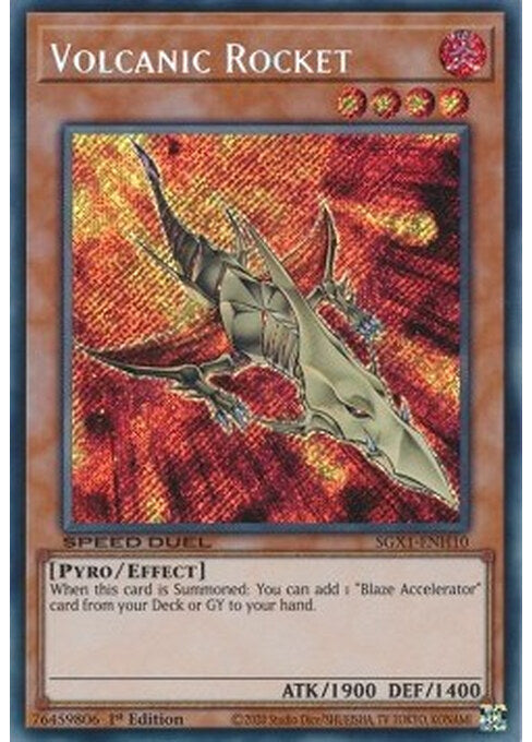 Volcanic Rocket — Speed Duel GX: Duel Academy Box (SGX1-H10) Yu-Gi-Oh! card Hauptbild