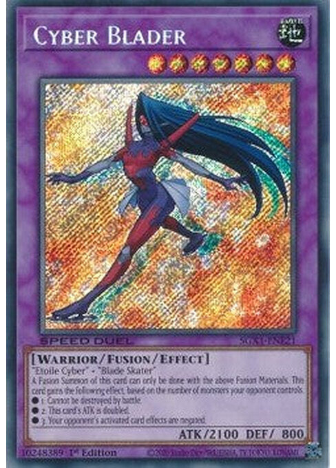 Cyber Blader — Speed Duel GX: Duel Academy Box (SGX1-E21) Yu-Gi-Oh! card Hauptbild