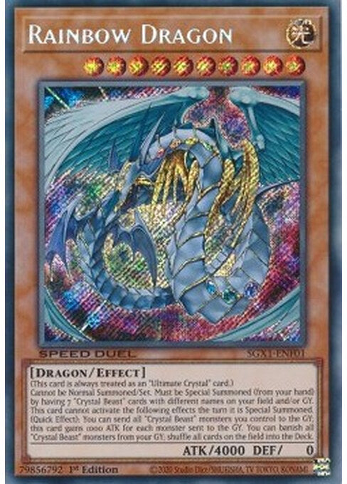 Rainbow Dragon — Speed Duel GX: Duel Academy Box (SGX1-F01) Yu-Gi-Oh! card Hauptbild
