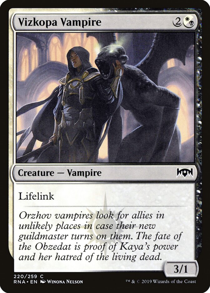 Vizkopa Vampire - Ravnica Allegiance (Common) [RNA-220] Main image