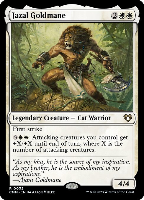Jazal Goldmane – Commander Masters (CMM-32) Magic: The Gathering card Main image
