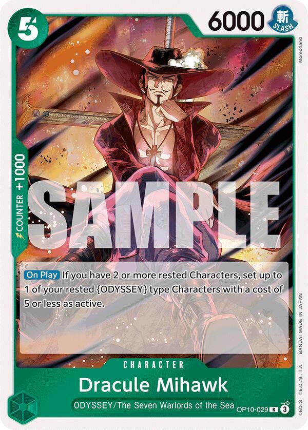 Dracule Mihawk (OP10-029) - Royal Blood (Rare) [OP10-029] — one-piece card Image principale du produit