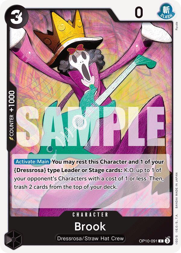 Brook (OP10-091) - Royal Blood (Common) [OP10-091] — one-piece card Image principale du produit
