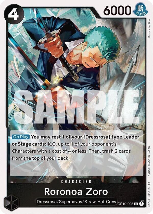 Roronoa Zoro (OP10-095) - Royal Blood (Rare) [OP10-095] — one-piece card Image principale du produit