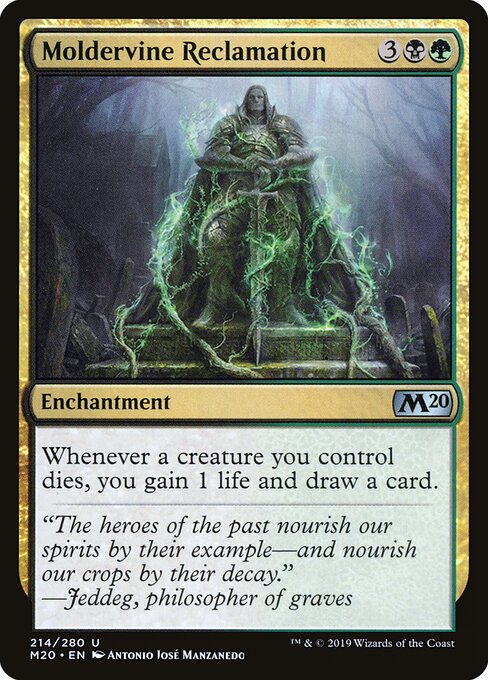 Moldervine Reclamation – Core 2020 (M20-214) Magic: The Gathering card