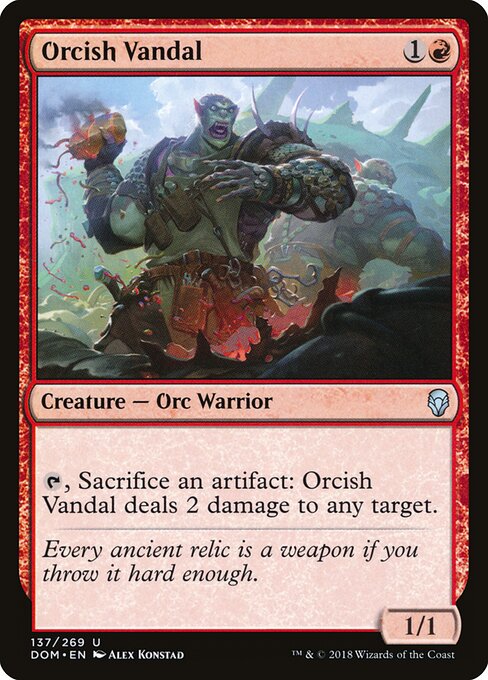 Orcish Vandal – Dominaria (DOM-137) Magic: The Gathering card