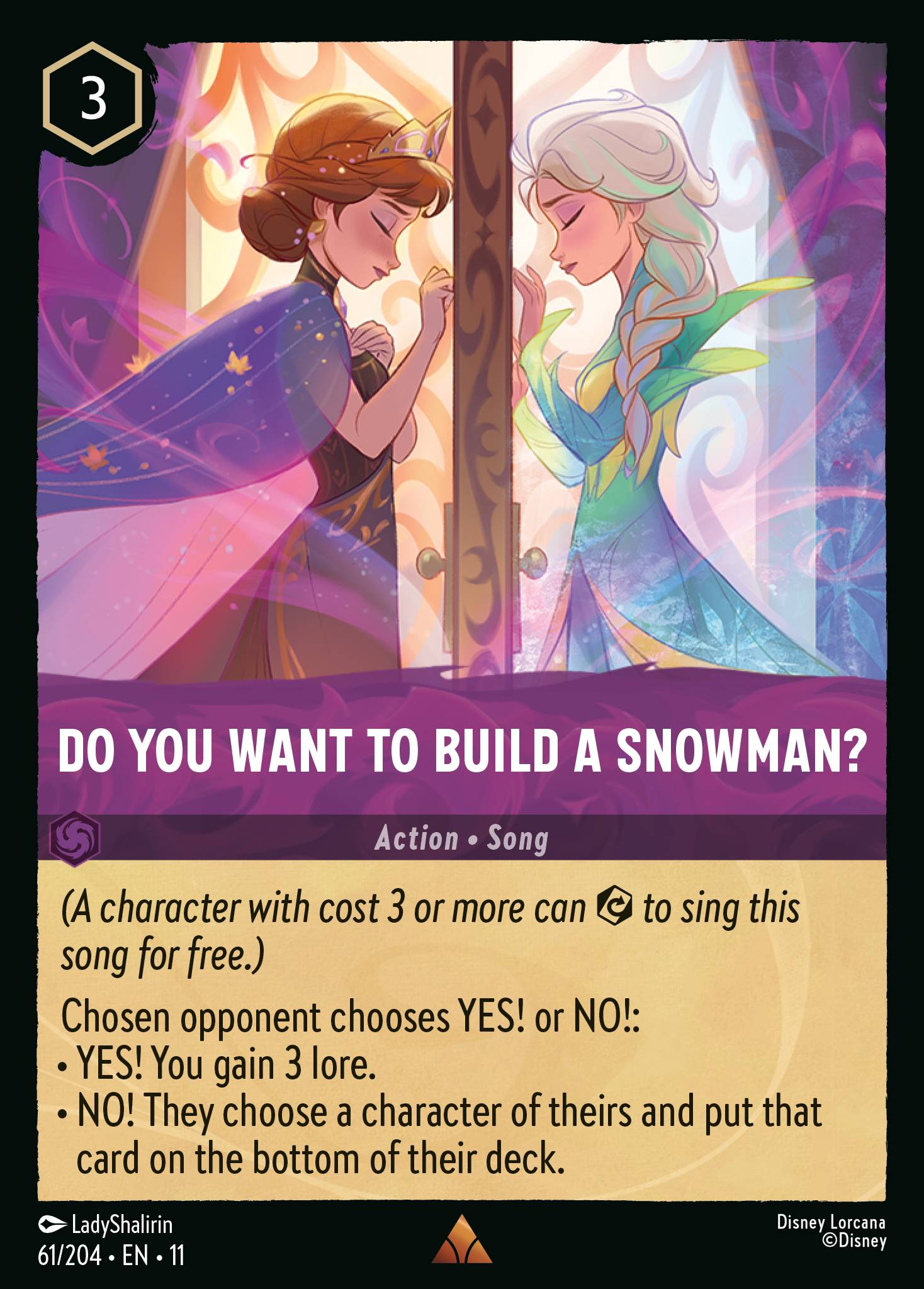 Do You Want to Build A Snowman? — Winterspell (11WSP-61) Disney Lorcana card