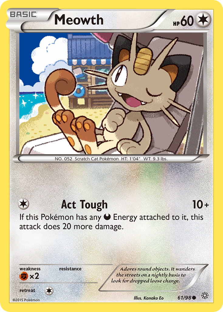 Meowth – Ancient Origins 61 – Pokémon TCG single card Hoofdafbeelding