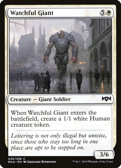 Watchful Giant – Ravnica Allegiance (RNA-30) Magic: The Gathering card | LC-REM-20260804-15150891958604-61a38f24-1eb3-4914-be1f-0b5f6d4b09d5 Hauptbild
