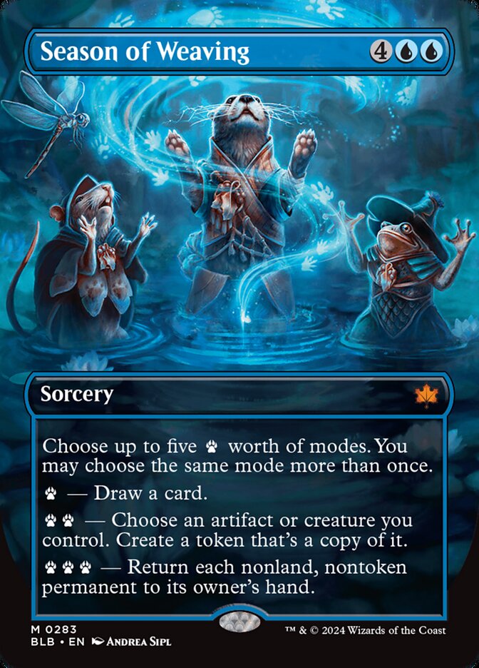 Magic-kaart Season of Weaving XBLB-283 uit Bloomburrow: Extras (Mythic)
