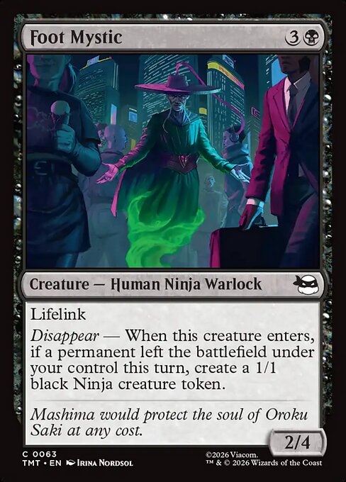 Foot Mystic – Teenage Mutant Ninja Turtles (TMT-63) Magic: The Gathering card | LC-REM-20260804-15621005607244-61e40a18-6cc8-436d-826b-1cf8cd037df3