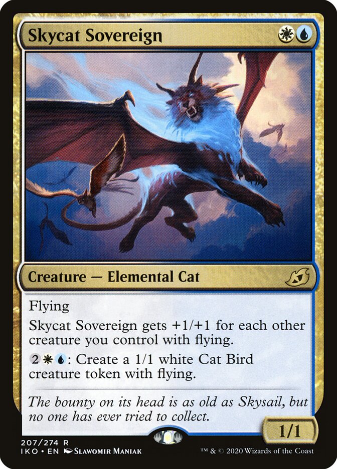 Magic-kaart Skycat Sovereign IKO-207 uit Ikoria: Lair of Behemoths (Rare)