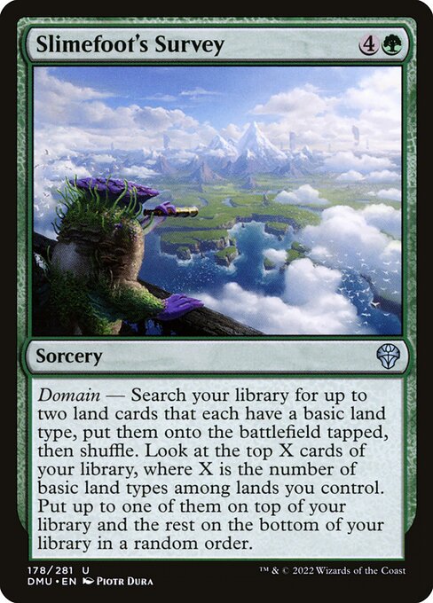 Slimefoot's Survey – Dominaria United (DMU-178) Magic: The Gathering card