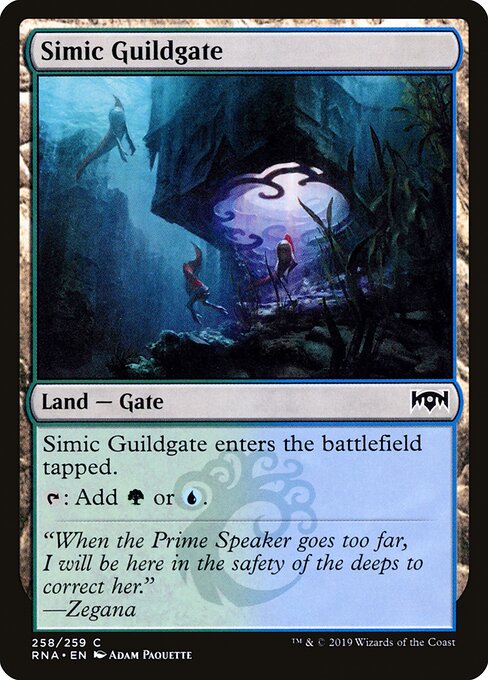 Simic Guildgate – Ravnica Allegiance (RNA-258) Magic: The Gathering card