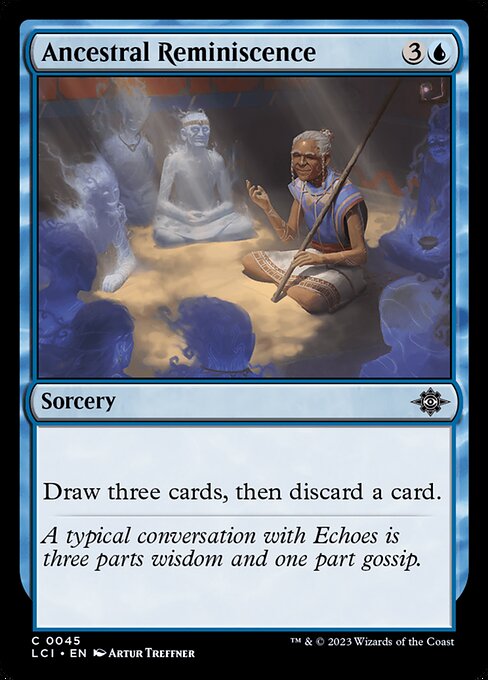 Ancestral Reminiscence – The Lost Caverns of Ixalan (LCI-45) Magic: The Gathering card Hauptbild