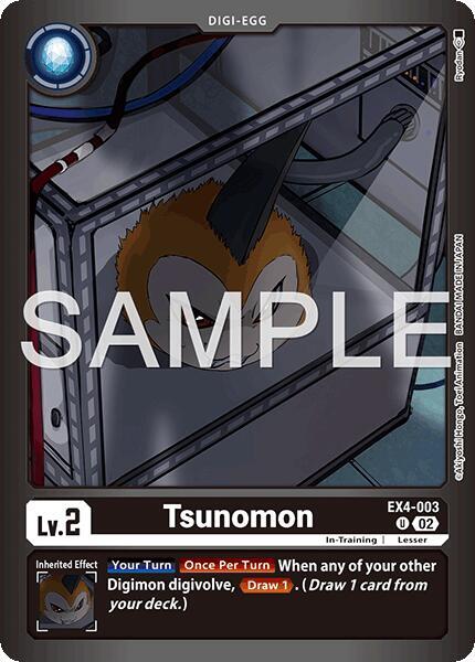 Tsunomon (EX4-003) - Premium Bandai Products (Alternative Art) [PB-XX-EX4-003] — digimon card Hauptbild