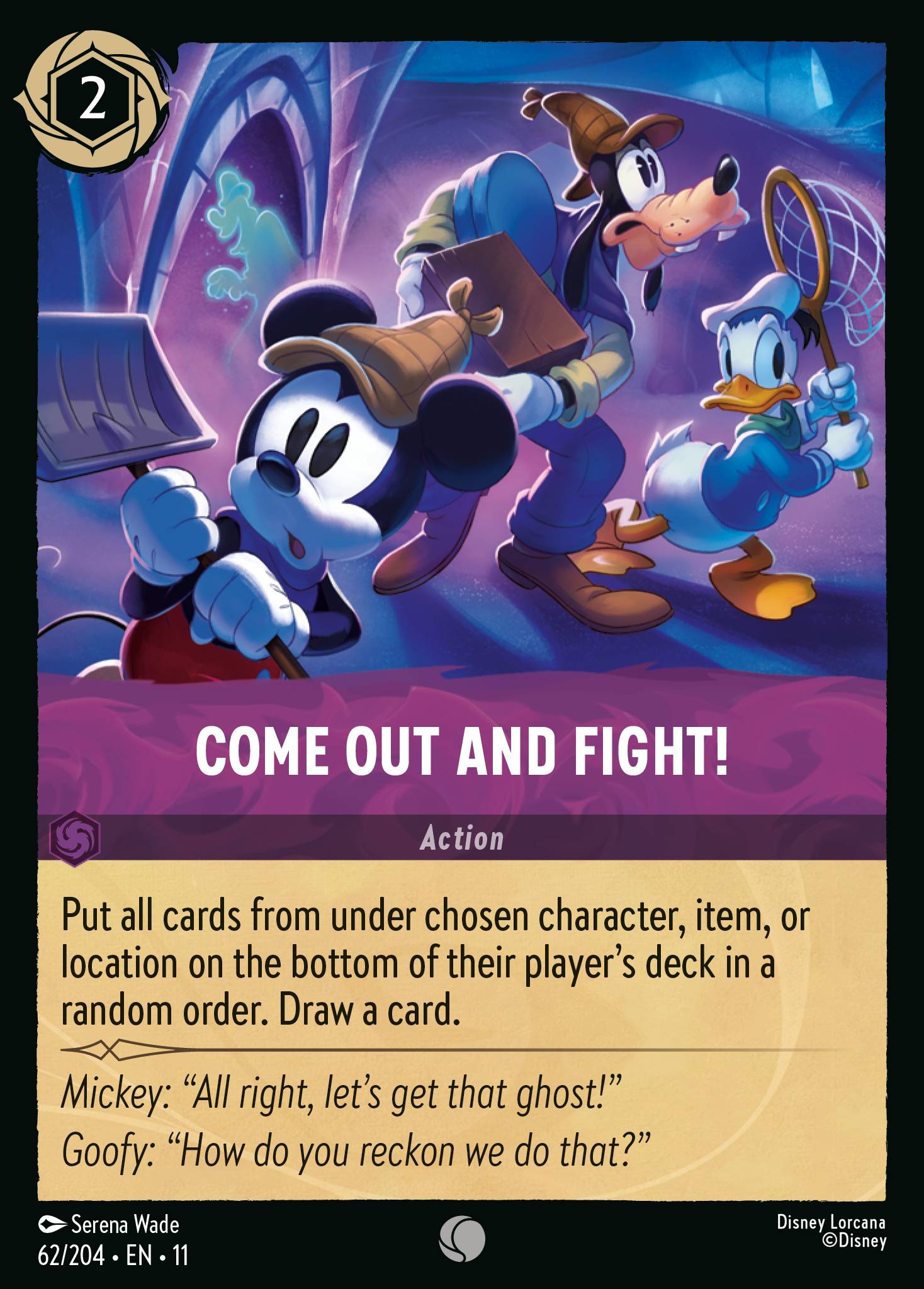 Come Out and Fight! — Winterspell (11WSP-62) Disney Lorcana card