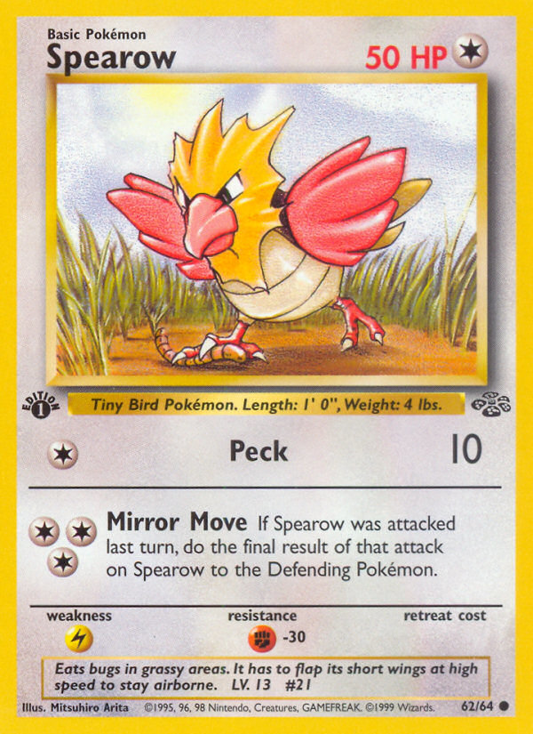 Spearow – Jungle 62 – Pokémon TCG single card Image principale du produit