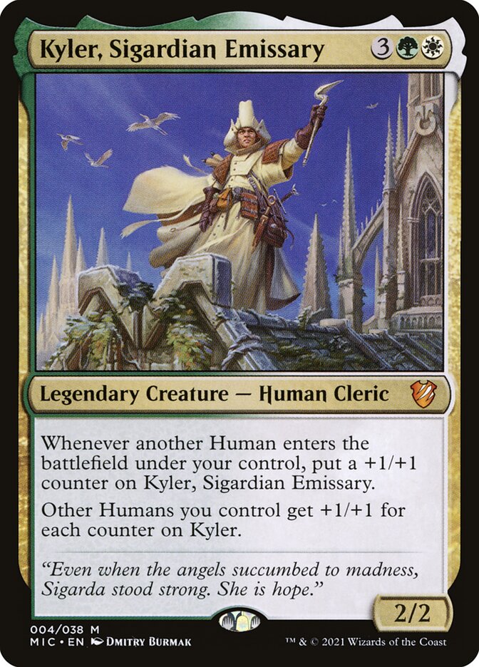 Kyler, Sigardian Emissary (V.1) - Commander: Innistrad: Midnight Hunt (Mythic) [MIC-4] Image principale du produit