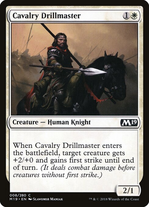 Cavalry Drillmaster – Core Set 2019 (M19-8) Magic: The Gathering card | LC-REM-20260804-15150884159820-62d2e929-7ae3-4560-9cfa-53b89c8a6016