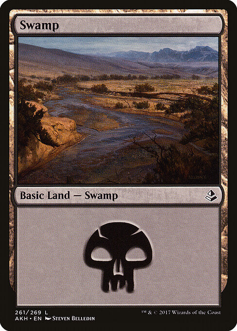 Swamp – Amonkhet (AKH-261) Magic: The Gathering card
