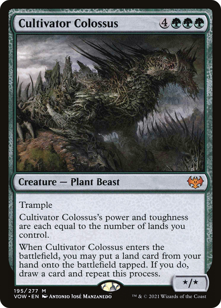 Cultivator Colossus – Innistrad: Crimson Vow 195 – Magic: The Gathering single card Image principale du produit