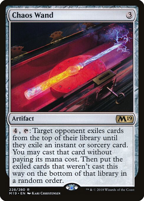 Chaos Wand – Core 2019 (M19-228) Magic: The Gathering card