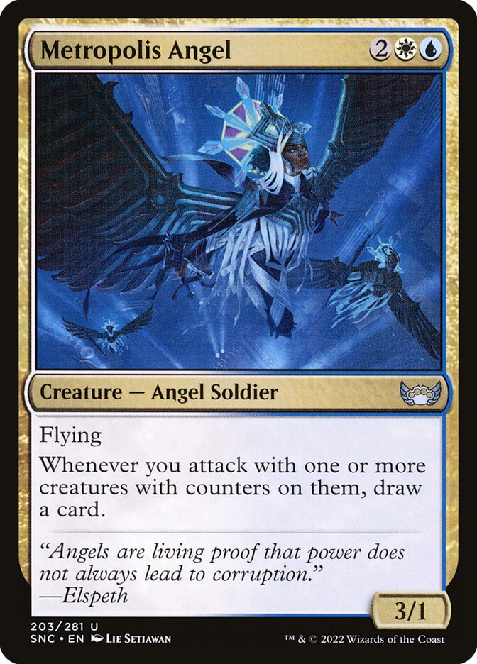 Magic-kaart Metropolis Angel SNC-203 uit Streets of New Capenna (Uncommon)