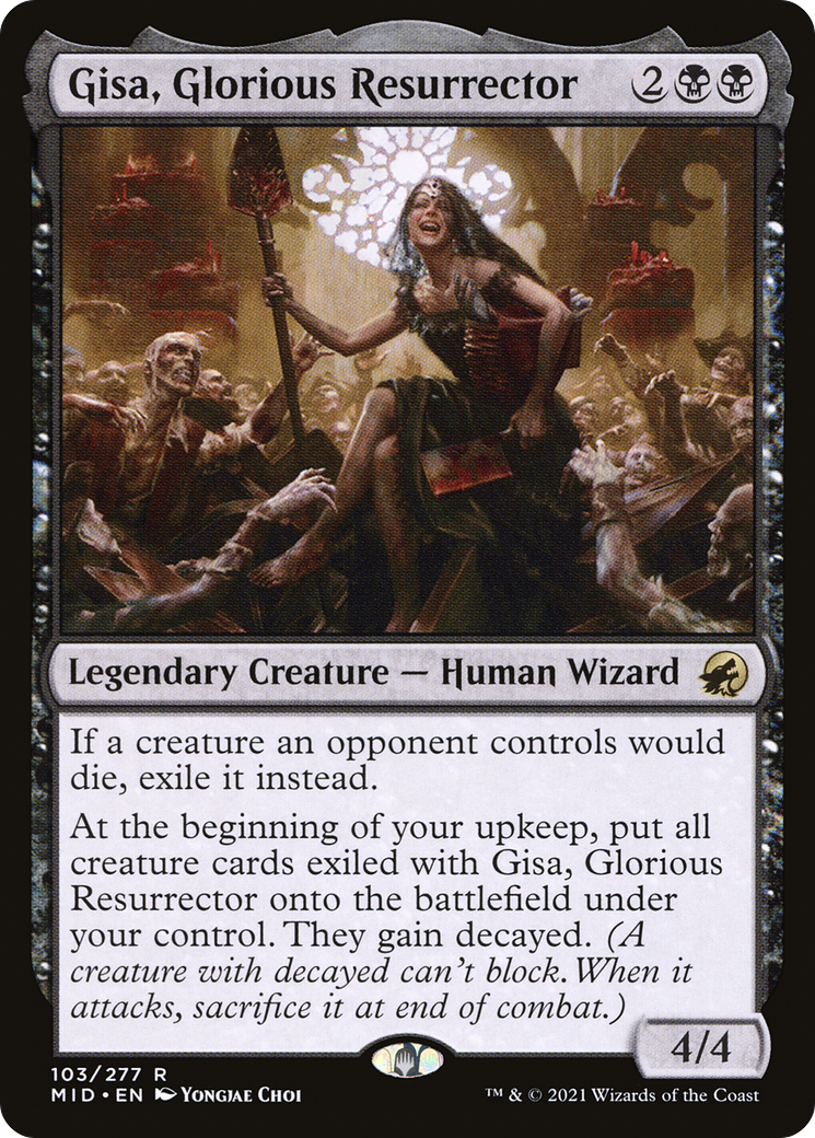 Gisa, Glorious Resurrector – Innistrad: Midnight Hunt 103 – Magic: The Gathering single card Image principale du produit