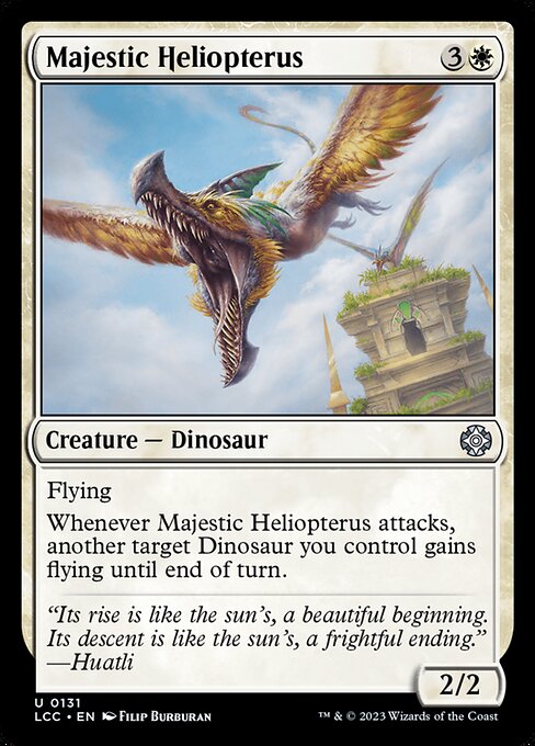 Majestic Heliopterus – Commander: The Lost Caverns of Ixalan (LCC-131) Magic: The Gathering card Main image