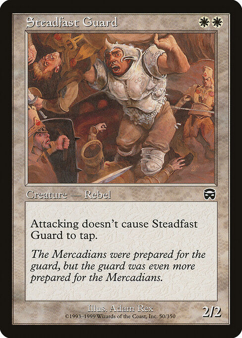 Steadfast Guard – Mercadian Masques (MMQ-50) Magic: The Gathering card Image principale du produit