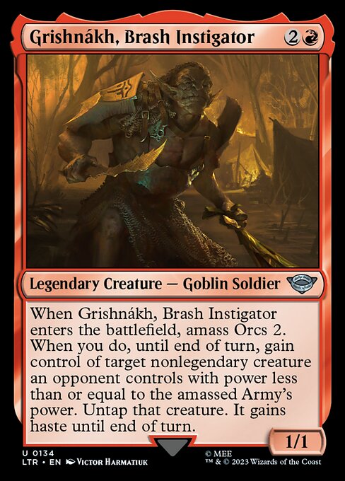 Grishnákh, Brash Instigator – The Lord of the Rings: Tales of Middle-earth (LTR-134) Magic: The Gathering card | LC-REM-20260804-15150673199436-6385e769-f805-499d-9f47-494533362152