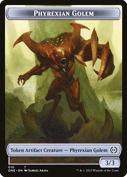 Phyrexian Golem – Phyrexia: All Will Be One Tokens (TONE-10) Magic: The Gathering card | LC-REM-20260804-15609159221580-63ace2fa-8cfb-4641-a05c-d12830378e03